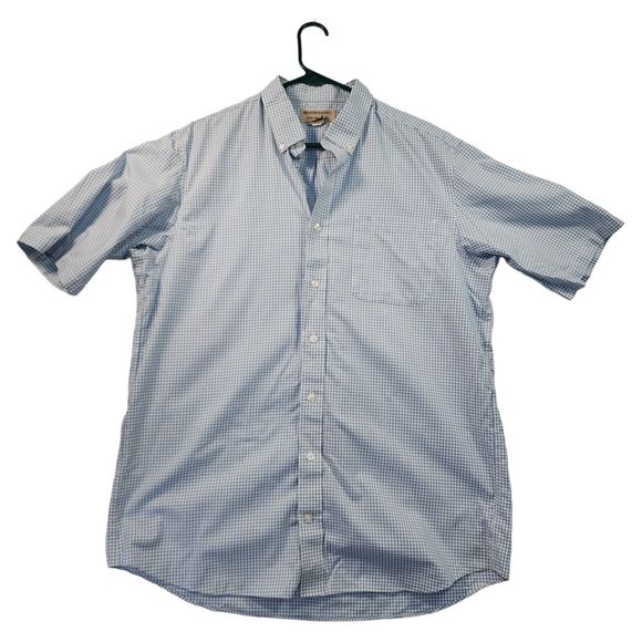 Duluth Trading Shirt Mens Size LT Large Tall Plaid WrinkleFighter Relaxed Fit - Picture 1 of 8